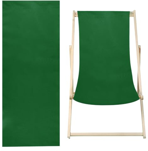 GORGECRAFT 120 * 43cm Tela di Ricambio per Poltrona da Spiaggia in Cotone Tela Pieghevole per Riparazione Tessuto di Ricambio per Poltrona Reclinabile per Cortile Spiaggia Relax