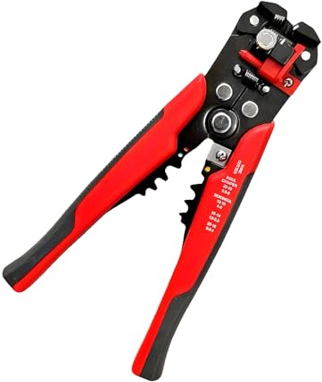 FUZVOL AWG 10-22 Wire Stripper, 3 in 1 Electrical Wire Cutters and Terminal Crimping Tool, Pressure Adjustable Rotary Switch, SK5 Cutter for Electricians Circuit and Distribution Box Repairs