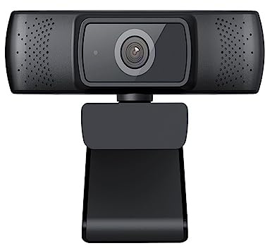 OUTFYT Cámara Web Full HD 1080P Enfoque automático con micrófono cancelación de Ruido for conferencias, transmisión en Vivo, grabación, Guardia de Corriente