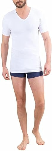 Eminence - Tee Shirt col V Les Classiques - Taille : 5 - Couleur : Blanc