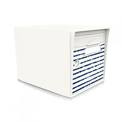 Boîte aux Lettres 1 Porte Blanc Ivoire Bord de mer