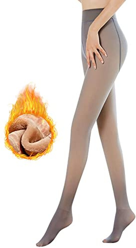 TaimeiMao Collant Termici Donna Invernali, Pantyhose Felpati Vita Alta Traslucido Dimagrante Adatto (Caffè-220g-SM)