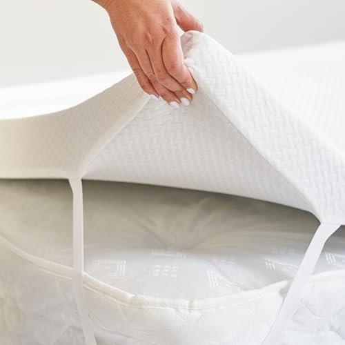 DURAFOAM | 2 Inch Memory Foam Mattress Topper Double Size Bed - Orthopaedic Mattress Pad with Bamboo Cover for Double Size Bed 135x190 cm, Ideal for Back Pain Relief