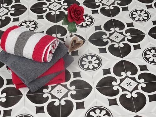 Revetement de sol en PVC au design rétro et nostalgique, Découpe (2m de large, 4m de long)