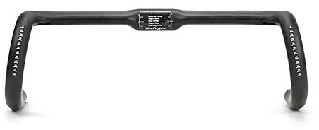 Kolfiber vägcykel styre Aero cykelstyre 31,8 mm 33–46 cm kolfiber svart matt (430 mm)