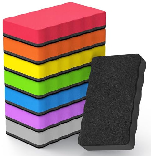 Kabwea 8 Pack Magnetische Whiteboard SchwäMme, Whiteboard Schwamm, Whiteboard ZubehöR, Whiteboard, Whiteboard Reiniger, Whiteboard Schwamm Magnetisch, Tafelschwamm