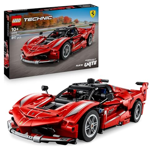 LEGO Technic Ferrari FXX K Race Car Toy - Play & Display Model Building Kit with V12 Engine, Differential and Moving Pistons - Motorsports Gift for 10+ Year Old Boys - 42212
