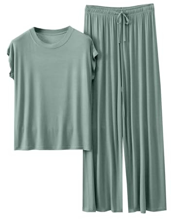 Completi Da Donna 2 Pezzi Leggera Elegante Coordinato Tute Da Ginnastica Larghi Taglie Forti Estivo T Shirt E Pantaloni Palestra Curvy Set Due Pezzi Maniche Corte Jogging Traspirante Tuta Da Casa