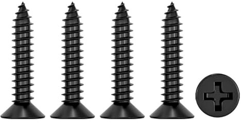 100 tornillos de montaje rápido, rosca gruesa para placas de yeso, tornillos endurecidos para paneles de yeso con cabeza de trompeta, tornillos autorroscantes para subestructura de madera y