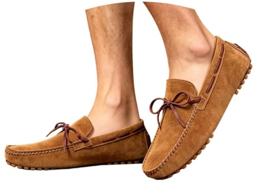 LXGKEKSKG Elegantes Zapatos Casuales sin Cordones para Ocasiones Festivas Minimalistas Ideales Interiores y Exteriores Hombre