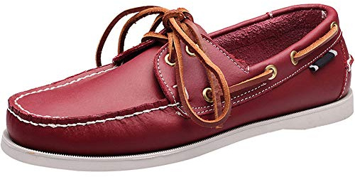 wealsex Chaussures Bateau Hommes Chaussures de Ville Derby Cuir Chaussure Affair Conduite Casuel