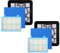 KEEPOW Kit filtro di ricambio per aspirapolvere PowerPro Compact Philips FC8010 / 01 Confezione da 3