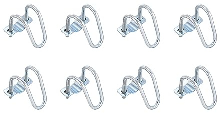 QUARKZMAN Cruzado-Conector Vertical Tubo Clip, 8uds Ajuste 1(25mm) a 1(25mm) Cruzada Hebilla Acero Cruz Tubo Abrazadera para Invernadero Toldo Marcos
