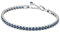 PANDORA Timeless Funkelndes Blaues Tennisarmband aus Sterling Silber mit künstlichen Kristallen, Größe: 16 cm, 591469C02-16