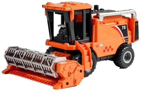 Genérico para Camión Cosechador De Trigo, Cosechador para Niños,Camiones De Construcción Pequeños,Camiones De Juego para Niños De Simulación,Vehículos Construcción Camiones Agrícolas,Accionado