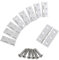 Bisagras Plegables de Acero Inoxidable - Bisagras Pequeñas Bisagras Puertas Madera 20 PCS con 120 Tornillos Bisagra Puerta con Destornillador para Puertas,Cajones, Madera Cajas de Joyeros(plateado)