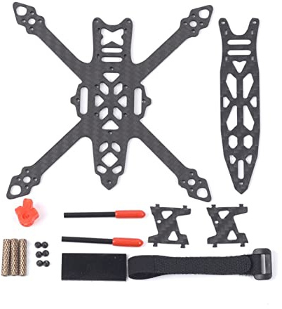 Qklyxr Kit de cadre course FPV 128 mm 2,5 pouces Pièces rechange for drone quadricoptère Kit de mise à niveau pour drone de course FPV