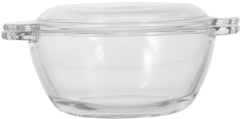 MUCKLILY Bol Vapeur à Œufs en Verre Résistant la Chaleur 275 Ml avec Couvercle, Vaisselle la Cuisine Portable pour Micro-ondes, Cuiseur Œufs Pochés Multifonction pour Préparation Dessert