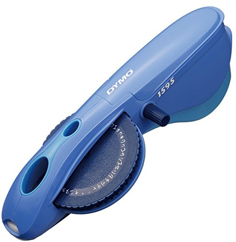 Dymo DM1595BU Tape Lighter, Hiragana, Katakana, Alphabet, Numbers, Blue
