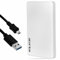 Storite Hard disk esterno portatile ultra sottile 2,5 200 GB con trasferimento dati rapido USB 2.0, disco rigido compatibile con PC, Mac, Windows, giochi, computer portatile e desktop (bianco)