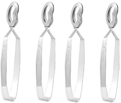 Cabilock 4 Pièces Escargot Pinces Français Escargot Servir Clips Pinces Fruits De Mer Pince Titulaire Cuisine Restaurant Fruits De Mer Cuisson Clip pour Crabe Oyster