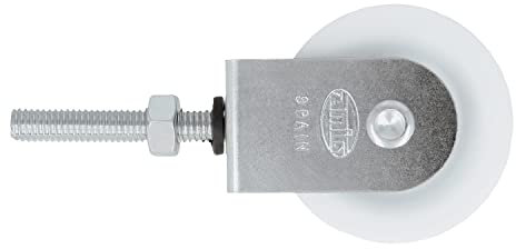 Amig - Puleggia in acciaio con Roldana per stendibiancheria, diametro 39 mm, con vite di fissaggio, realizzata in acciaio, 17206