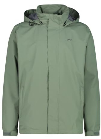 CMP Chaqueta impermeable para hombre con capucha desmontable