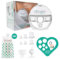 MAMASHY Libera Start- 1 Tiralatte Elettrico Indossabile + 20 Sacchetti Latte Materno Conservazione, Tira Latte Neonati x Ogni Taglia con 5 Adattatori Silicone, Kit Allattamento Neonato Accessori Utili