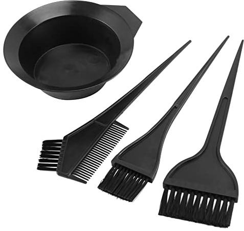 Qusedwey Hair Color Dye Bowl Comb Brushes Tool Kit Set Coloring