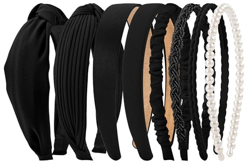 HBselect 8 Stück Haarreifen Set Damen Stirnbänder in verschiedenen Modellen
