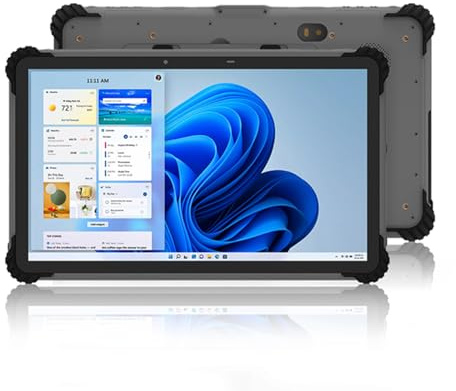 Breloom ST13-J Rugged Tablet, 13.3 Windows 11 Pro Tablet Intel Celeron N5100, 8GB+256GB, IP65 Waterproof, 4G LTE/GPS/GLONASS, 13MP+5MP Camera, 8000mAh Battery (Standard Edition)