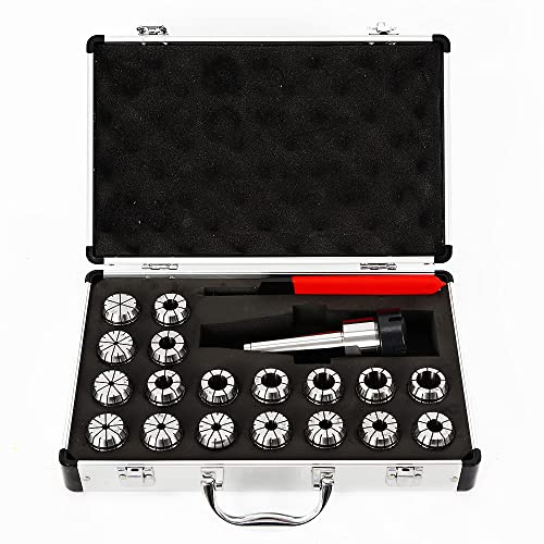 Juego de 21 pinzas de sujeción Prazision, ER32, 3-20 mm, pinzas de resorte con bolsa de transporte, juego de alicates de tensión para máquina de grabado CNC