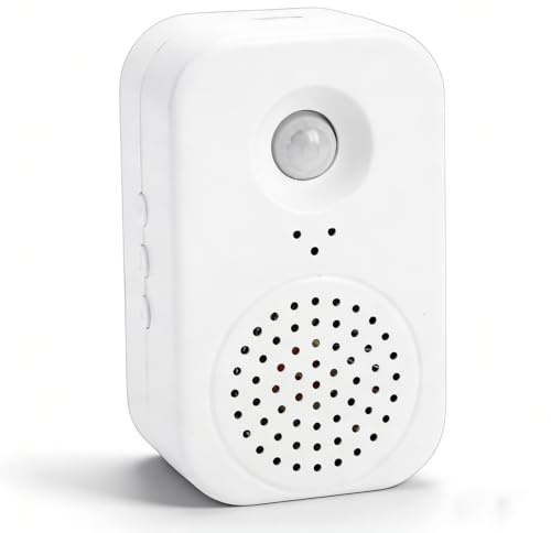 Dpofirs Campanello per Porta con Sensore di Movimento per Interni Wireless, Campanello di Avviso per Visitatori di Negozi per Aziende Quando Si Apre la Porta, Prodotti Parlanti