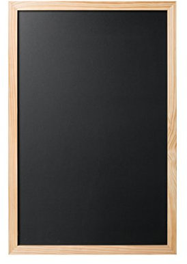Bi-Office, Blackboard Back2Chalk Essentials, Kreidetafel mit Kiefer Rahmen, 60x40cm