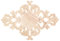 MUXSAM Holz Möbel Wanddeko Holz，unlackiert Holz Geschnitzt Holzornamente，Möbel Dekor für Möbel Holzschnitzerei Applique Ornament Holz 27 * 14cm