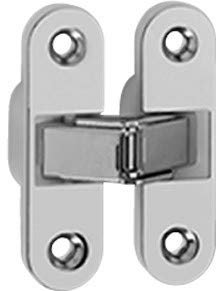 Cerniera da incasso ovale nylon per porte Ceam Art.2015 foro 89x25 mm - Nichel, Sfusa