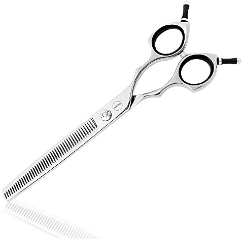 HASHIMOTO Dog Blending Shears,Dog Texturizing Scissors,Cat Blender,45 Teeth,7.0 inch,Light Weight.
