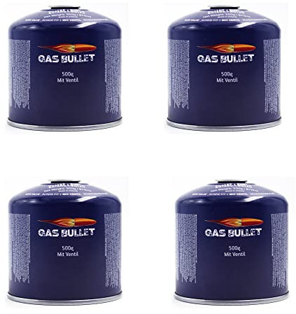 4 X Schraubkartusche Gaskartusche Butangas 500g