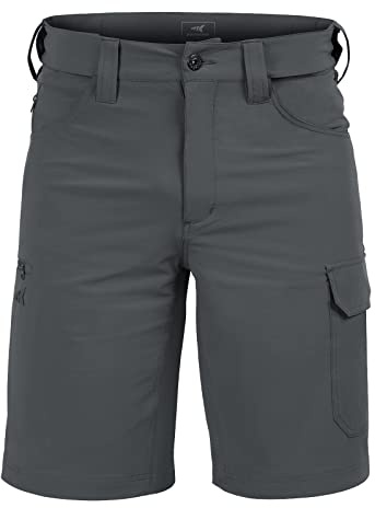 KastKing Men's Fishing Shorts, Hiking Shorts Quick Dry Comfortable UPF 50+, 7 Pockets, Shorts for Men, Stone Grey, 10.5 Inseam, 34 Waist