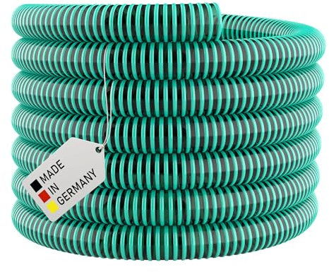 AWM Saugschlauch *GRÜN - Meterware - PVC Spiralschlauch Förderschlauch Pumpen Druckschlauch Made in Germany (38 mm (1 1/2)