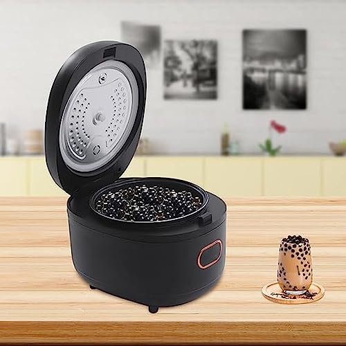 ALSUP 5L Totalmente Automático Boba Cooker, Comercial Boba Pot Pantalla táctil Perla Tapioca Taro Balls Cooker para Boba Tea & Bubble Tea & Milk Tea, Negro