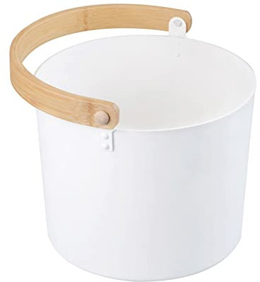 LearnLyrics Seau de sauna, seau de spa de 7 litres, baril de sauna portable en aluminium, ensemble de mélanges en bois assorti seau de sauna, ensemble d'accessoires pour sauna à étanche,