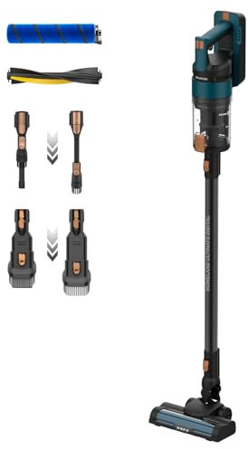 Taurus - Homeland Ultimate Digital - Aspirador Vertical sin Cable | Accesorios Cepillos Intercambiables | Motor Digital Brushless 21.000PA | Baterías Litio 55min | Carga rápida | 2 velocidades