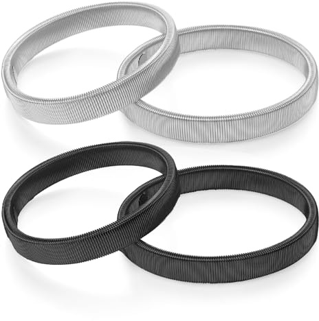 JJUNW 3 par ärmhållare, metall elastiskt armband ärmhållare halkfri ärmhållare kvinnor män långärmad skjorthållare metallarmband för fasta ärmar