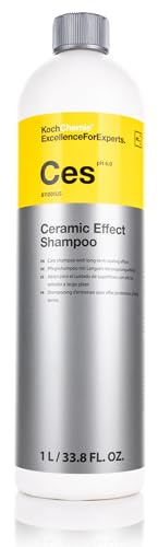 KOCHCHEMIE - Ceramic Effect Shampoo (Ces) - High-Gloss Car Wash & Sealant – Hydrophobic Protection for Coated Surfaces – Berry Almond Scent - 1 Liter