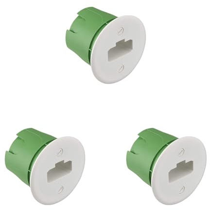 Coffret electrique - Boite encastrement - Raccord electrique - Cache boite electrique - Boitier electrique - Boite électrique - Boite D'Applique Maçonnerie Dcl Vert - Debflex - 718980 (Lot de 3)