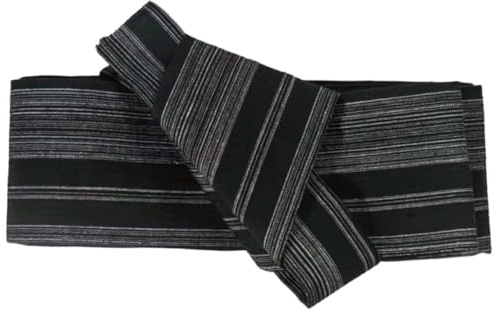Ericetion Ceinture Japonaise Kaku Obi pour Kimono Yukata – Ceinture Traditionnelle De Samouraï en Coton Tissé pour