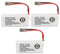 NEW! Genuine Uniden BT-1021 BBTG0798001 Cordless Handset Rechargeable Battery (3-Pack)
