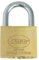 Amig - Candado de seguridad -Incluye 2 llaves - Latón y arco de Acero tratado - Para taquillas de gimnasio, puertas, armarios, maletas, mochilas - Doble cierre - Ancho: 60 mm