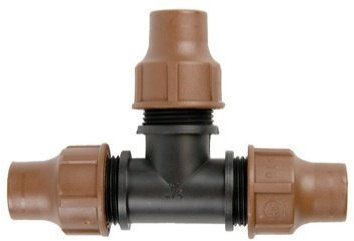 Rain Bird lock quick T-Stück - 16 mm x 16 mm x 16 mm (Klemmverschraubung, Klemmverbinder, Verschraubung)